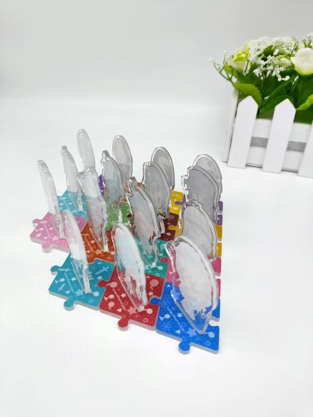 Anime Acrylic Stand Figures , 5cm X 3.8cm Mini Acrylic Display Stands