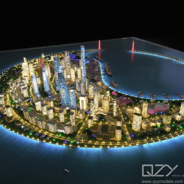 Arquitetura da Linha Aérea de Hainan Cidade Modelo 1/1000 Ilha de Nanhai paisagem