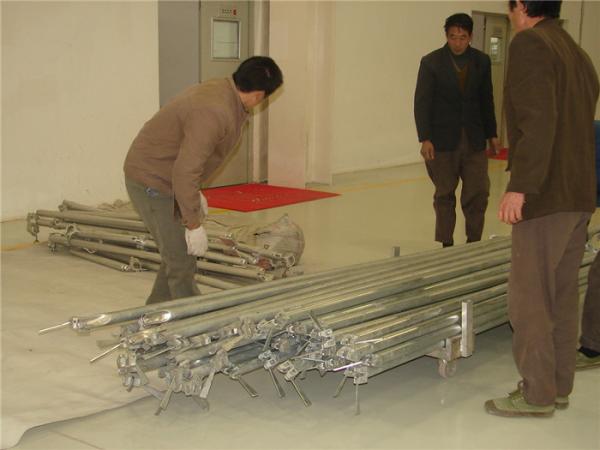 Steel Tube 50mm Layer Bolt Truss 2x2 m straight frame Lifting Stage With Wheels