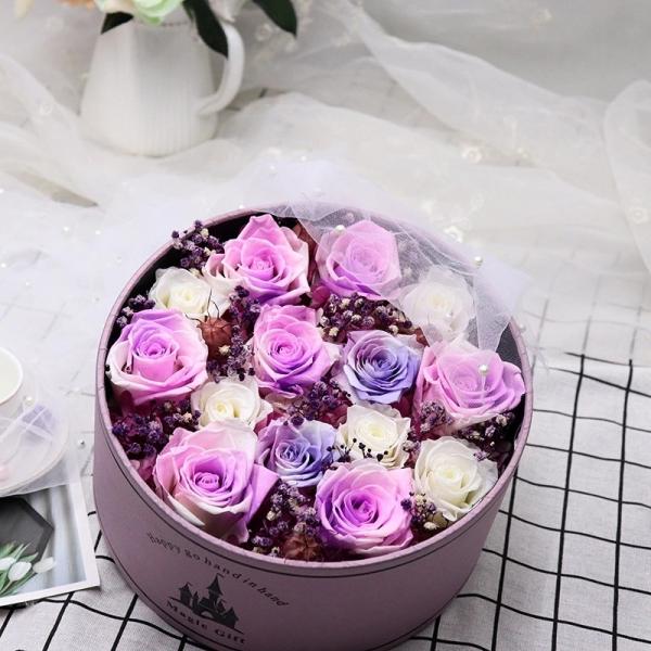 Long lasting preserved flowers in surprise magic flower box for lover  rose big preserved rose in poke ball