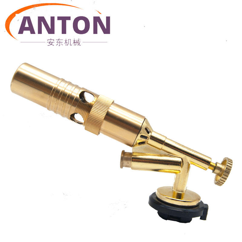 Heavy Duty Piezo Ignition Gas Flame Gun Anti Flare Pre Heating Tube For Pipe Soldering Welding