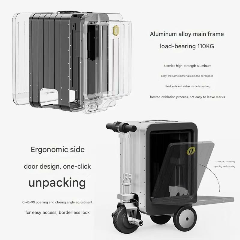 Unisex Modern Rideable Portable Luggage PC Wheels Spinner Caster Vintage Sets