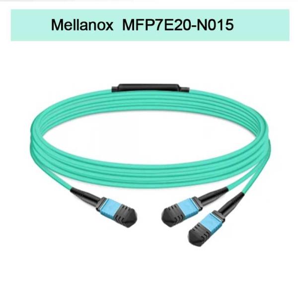 Nvidia Mellanox 100% Genuine Products Mfp7e20-N015 Passive Fiber Cable, Mmf, MPO12 APC to 2xmpo12 APC, 15m