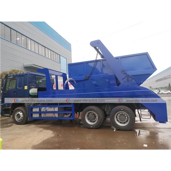 Carbon Steel Bin SINOTRUK 6x4 Waste Removal Trucks