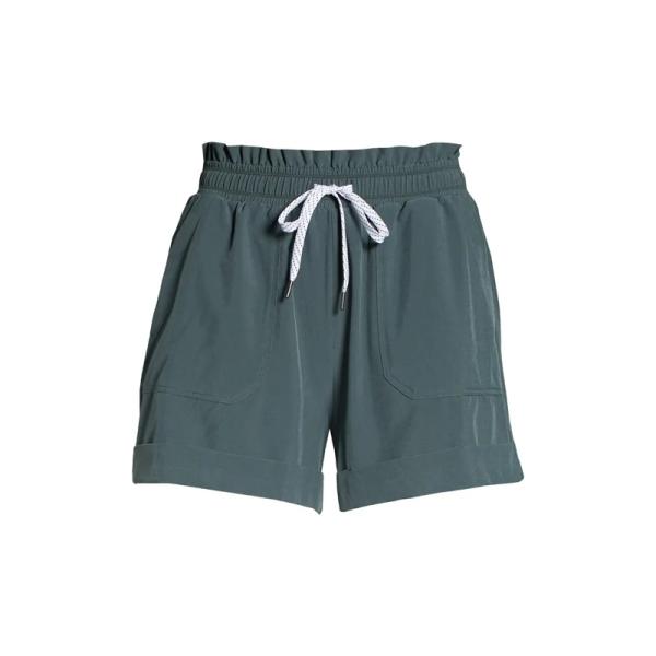 Hot Sale Summer Plain Green Sports Running Shorts Cotton Causal Women Shorts