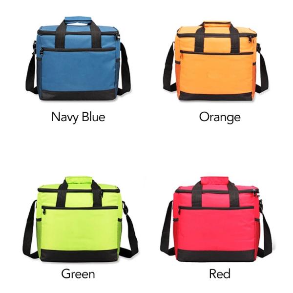 Aluminum Foil Insulated Cooler Lunch Bag 600D Plain