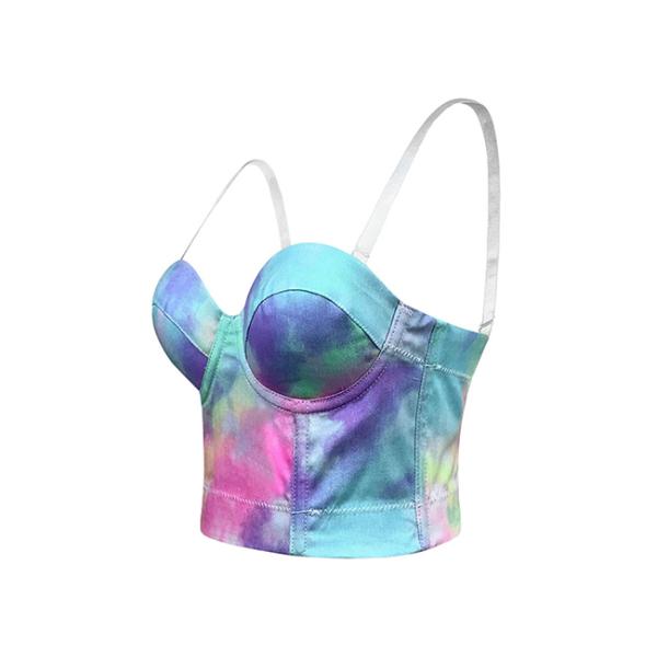 Верхние части танка женщин XS-XXXXL безрукавные костюмируют верхнюю часть урожая краски связи джинсовой ткани Clubwear