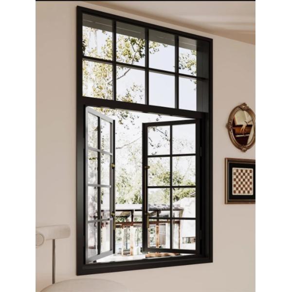 Окна из алюминиевого корпуса с двойным открытием внутрь