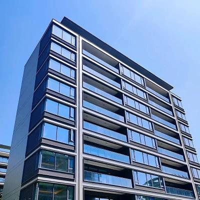 Exterior Wall Aluminium Curtain Wall Self Adhesive 5mm+5mm Aluminum Glass Curtain Wall