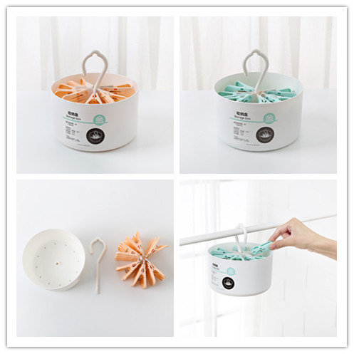 24pcs Clothes Hanger Clips Pegs