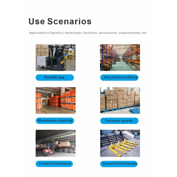 Динамическое хранение грузов Pp Пластиковая подставка с сертификатом ISO9001 и односторонним стилем