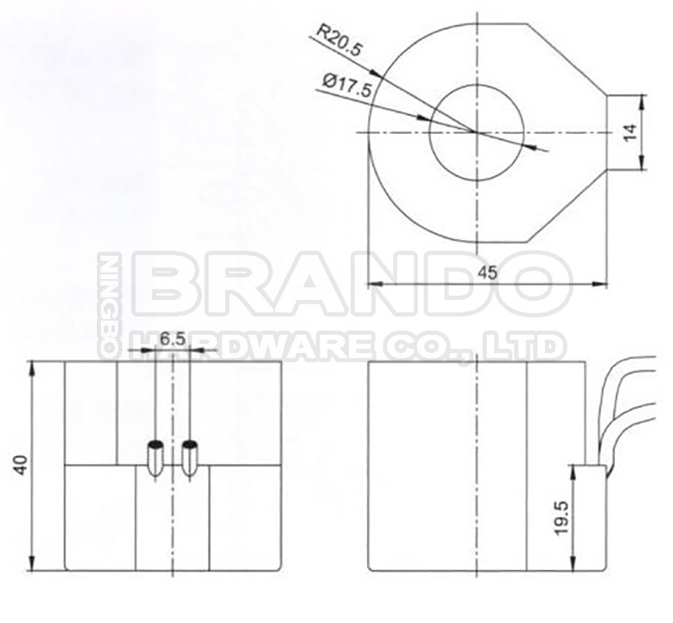 Катушка клапана соленоида подогревателя Fryer MP-C-011 64-982-4 d Henny Пенни
