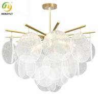 Verre accrochant moderne de lampe pendante de la CE E14 et couleur matérielle de cuivre de cuivre