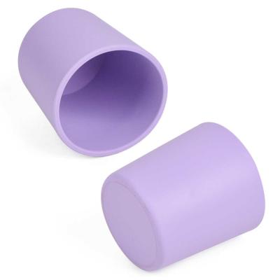 Purple Infant Training Cup Kids Silicone Cup For 0-12 Months Babies