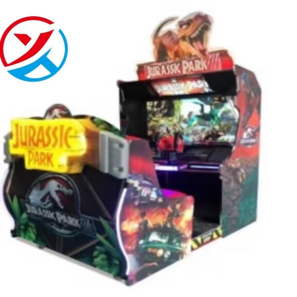 Colorful Park Coin Operated Arcade Game JURASSK PARK Simulation Machine