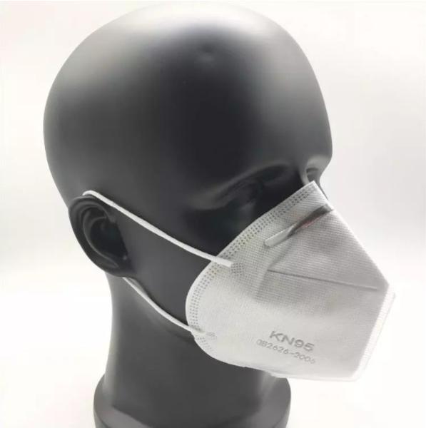 Waterproof Disposable KN95 Face Mask Non  Irritating With Adjustable Nose Piece
