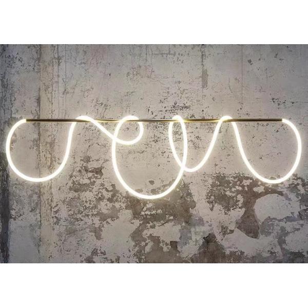 Manufacturer modern interior design pendant lighting rope gold metal hanging ceiling lamps creative led chandelier