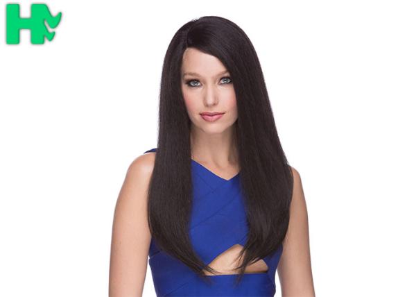 Lace Front Synthetic Wigs Heat Resistant Natural Hair Line Kinky Straight