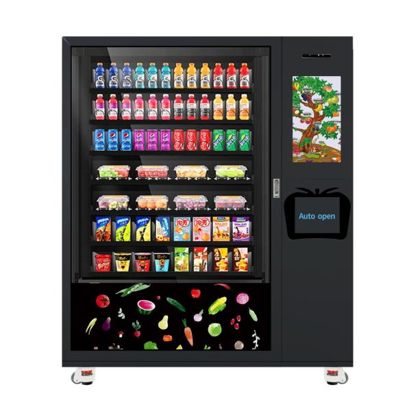 Máquina de venda automática fria automatizada de Smart do mícron da loja da máquina de venda automática da soda do petisco da bebida