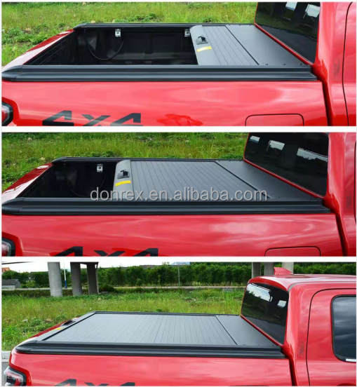 No Drill Installation Ford F150 Raptor Roller Shutter Tonneau Cover for Pickup Trucks