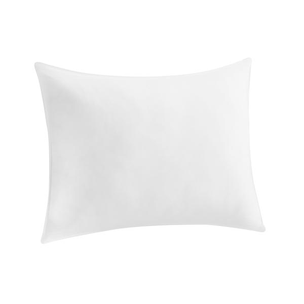 100% Cotton Zippered White Pillow with Durability and Machine Washable Care
