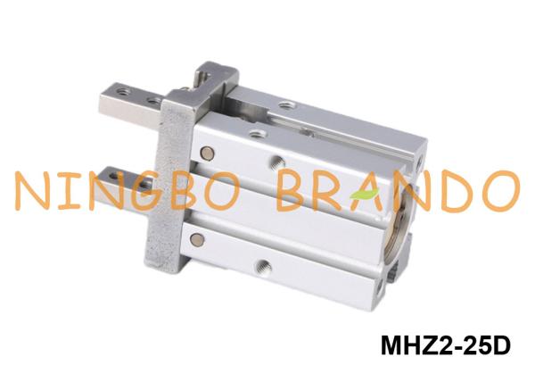 Tipo cilindro pneumático de SMC do prendedor do ar do robô do dedo de MHZ2-25D 2
