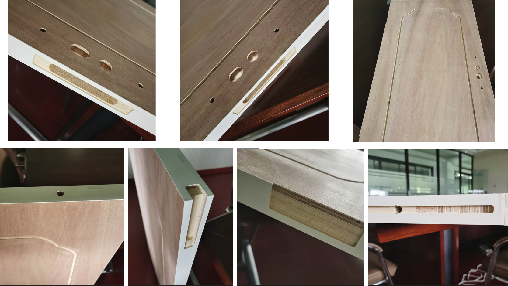 Integrated Plywood Membrane Door Making Machine Sawing Milling Processing