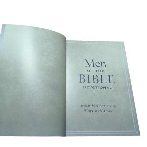 Os Homens da Bíblia Devocional Customizado Offset Impressão Cristã Livros de Ficção Novel com Laminação Matte