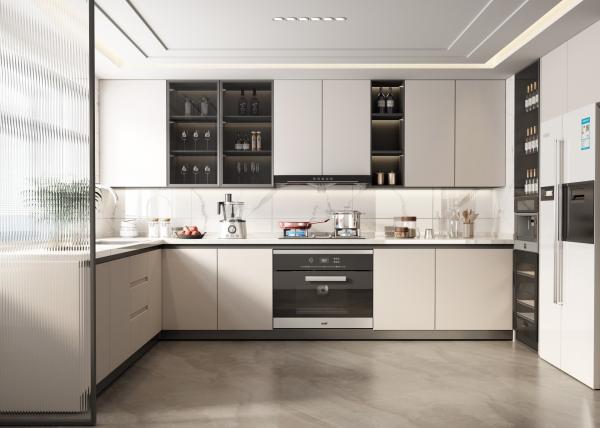 Home Furniture Luxury Modular Wooden Kitchen Cabinet Set Cabinetry