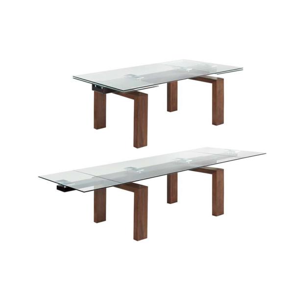 Home Furniture Simple Elegant Modern Extendable Dining Table Folding Dining Table Chairs