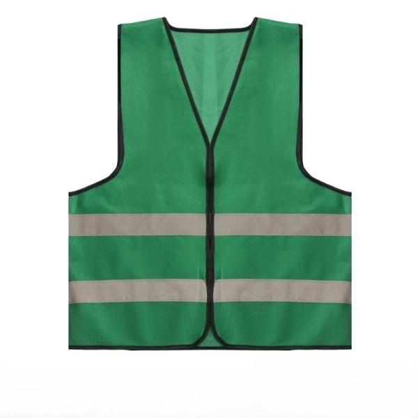 Hi Vis Reflective Safety Vests With Pockets Polyester SGS Certificate