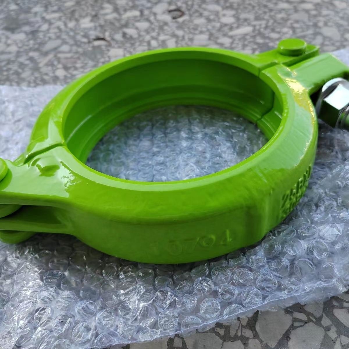 New DN125 Tube Card Aurora Green Original Forged Bolt Type Clip for ZL Concrete Pump Truck Parts-tongming