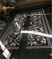 Flower Etched Stainless Steel Sheet , Ss 304 Sheet 2438mm Size