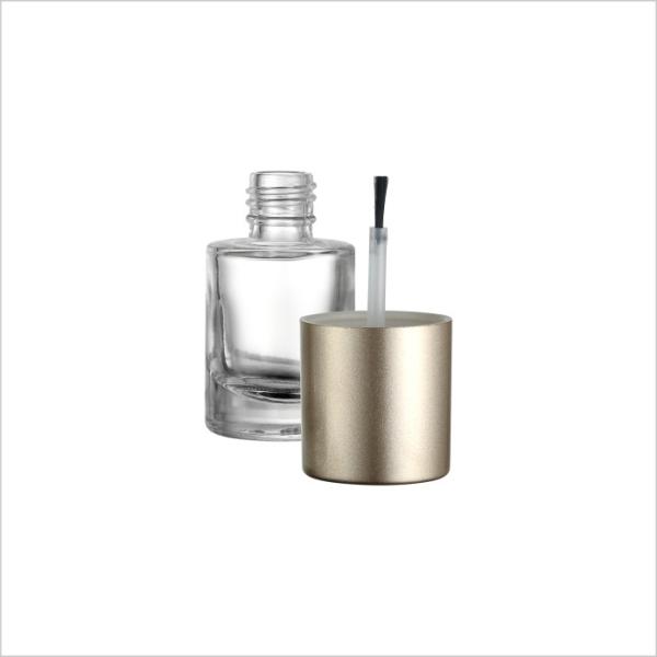 10ml Uv Gel Glass Nail Polish Remover Bottle Frosted Matte Black With Brush Cap