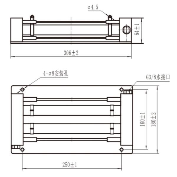 RXS-J-3000W Water Cooled Resistor