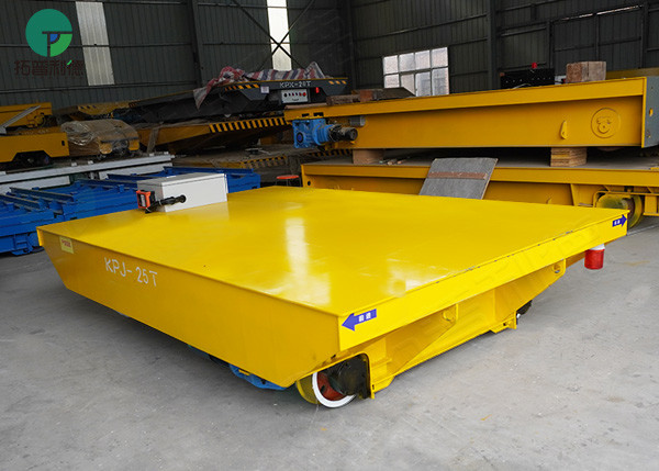 Towed Cable Electric Motorized Cart Moving On Rails