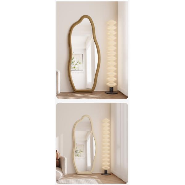 Makeup Flannelette Full Length Floor Mirror Curved Irregular Shape