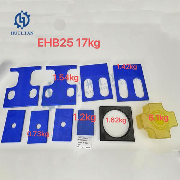 Everdigm EHB20 EH23 EHB25 EHB30 Shock Absorber Lower Cushion Down Cushion Rubber Material  Damper Hydraulic Breaker Hammer Rock Hammer