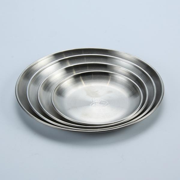 14cm 17cm 30cm Round Shape 304 Stainless Steel Plate Set