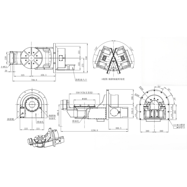 Mechanical Cnc 5 Axis Rotary Table Wide Compatibility For Haas DMG Mazak Doosan