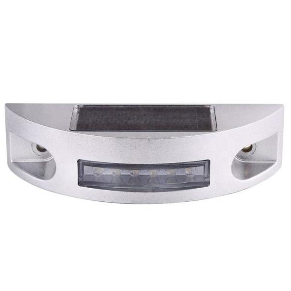120*30mm Semi-round Solar Powered LED Road Stud for Traffic Center Road Side Warning