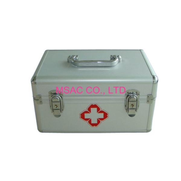 Случай алюминия коробки медицины ABS серебряный медицинский с ручкой