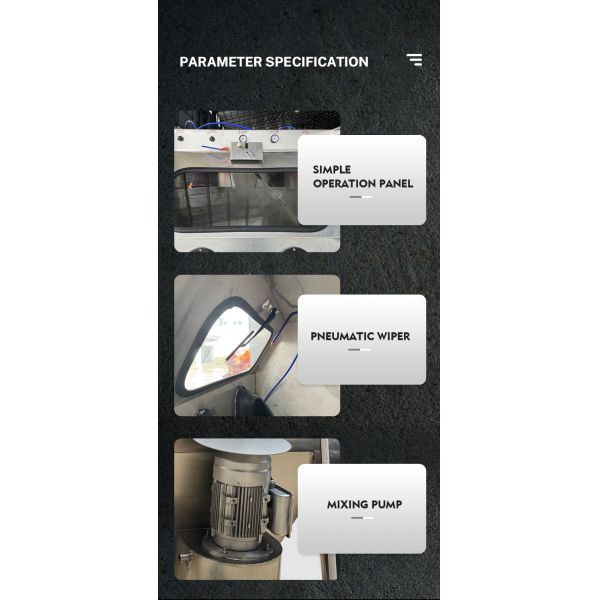 Stainless Steel Wet Sandblasting Machine Customized CE