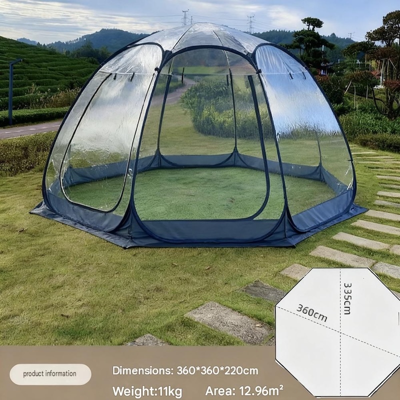 Large 300*300*205CM Spherical Bubble Viewing House Portable Quick-Setup Outdoor Winter Warm Transparent Tent For Outdoor Events Camping And Sporting Activities