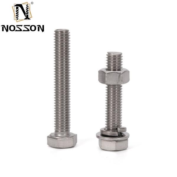 ZINC PLATED Stainless Steel Hex Bolt and Nuts Washer 304 316 for High Tensile Strength in Industrial Applications