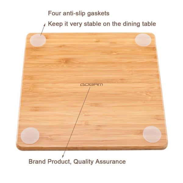 square shape bamboo wooden coaster set cup coaster with special design and high quality