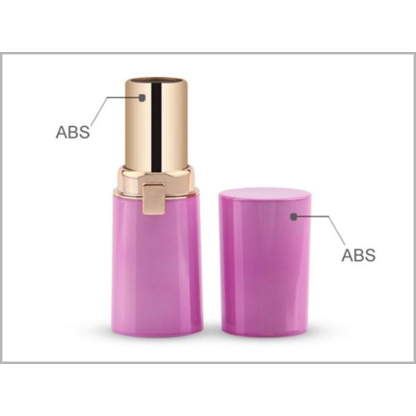 Customized Noble Purple Empty Lipstick Tubes Abs Plastic Cosmetic Tubes