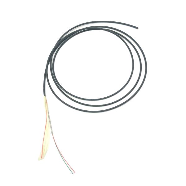 SM G657A2 Indoor Armored Fiber Optic Cable Tight Duplex LSZH Black Anti Rodent