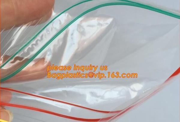 double track reclosable zip lock bag, double-track zipper closure, slide seal reclosable poly bags, package double track