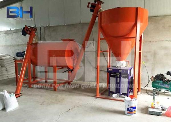 Tile Adhesive Mixing Machine , Floor Grout Formulated Dry Mortar Equipment